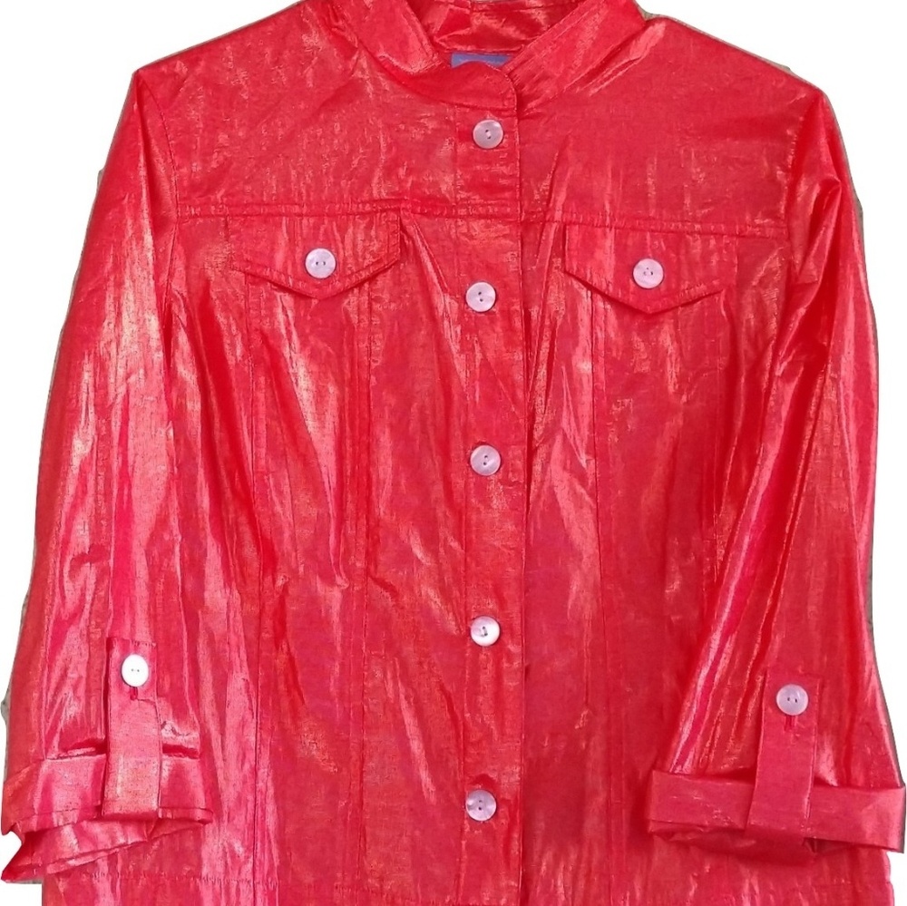 Lara Lane Size 10 Metallic Orange Jacket